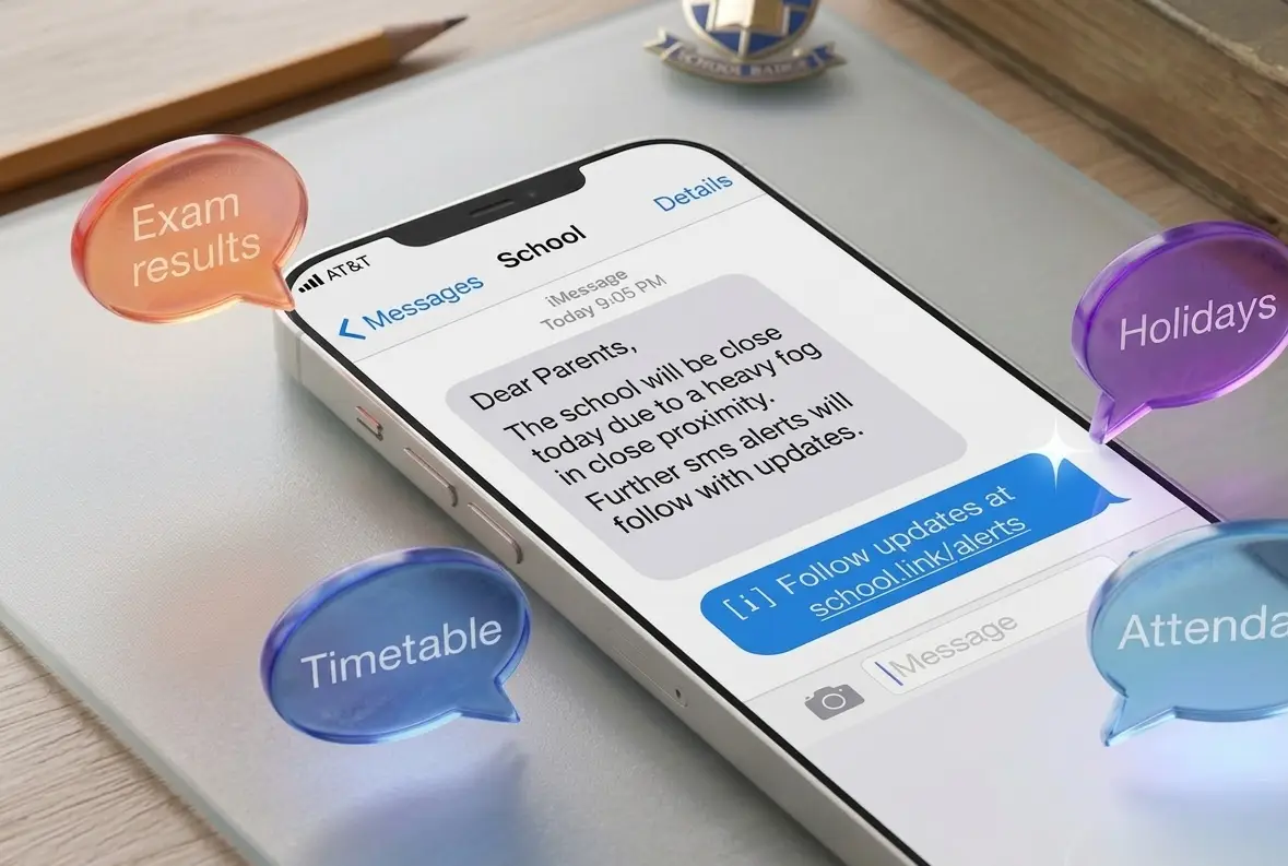 SMS composer interface
